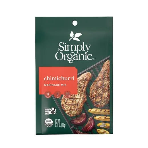 Simply Organic Chimichurri Marinade Mix 0.71 oz.