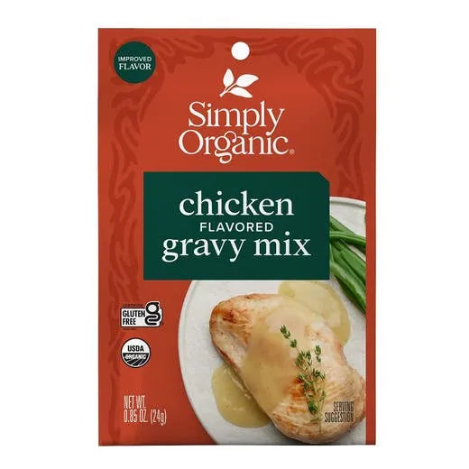 Simply Organic Chicken Flavored Gravy Mix 0.85 oz.