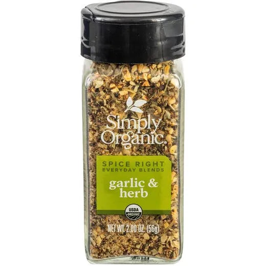 Simply Organic Spice Right Garlic & Herb 2.0 oz.