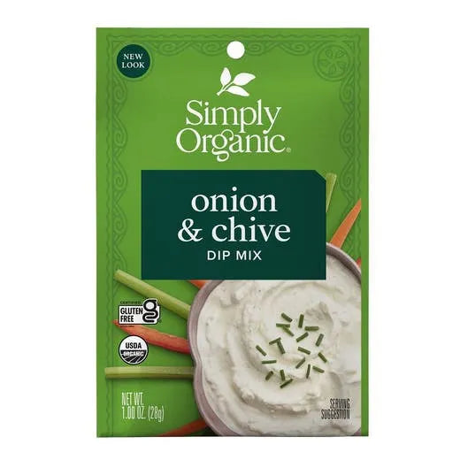Simply Organic Onion & Chive Dip Mix 1.00 oz.