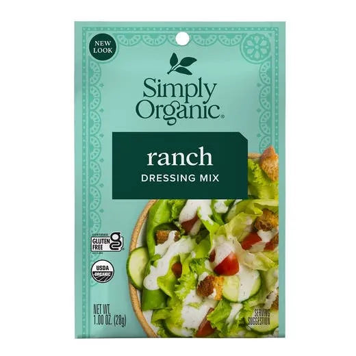 Simply Organic Ranch Dressing Mix 1.00 oz.