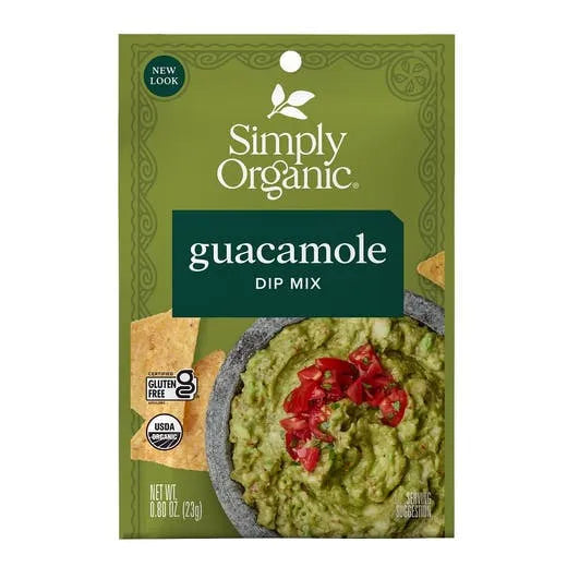 Simply Organic Guacamole Dip Mix 0.80 oz.