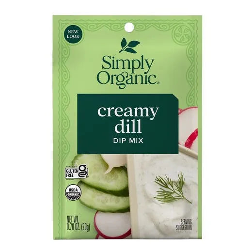 Simply Organic Creamy Dill Dip Mix 0.70 oz.