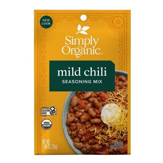 Simply Organic Mild Chili Seasoning Mix 1.00 oz.