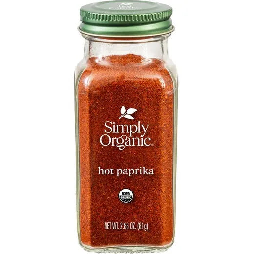 Simply Organic Hot Paprika 2.86 oz.